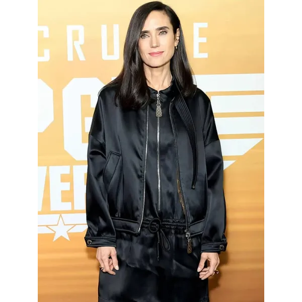 Top Gun Maverick 2022 Jennifer Connelly Black Jacket Top Gun Maverick 2022 Jennifer Connelly Black Jacket