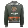 Top Gun Vietnam Canvas Varsity Jacket Top Gun Vietnam Canvas Varsity Jacket