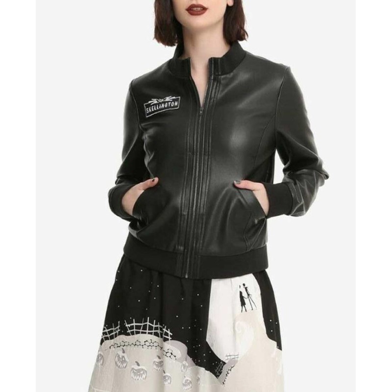 Pumpkin King Halloween Town Black Leather Jacket Pumpkin King Halloween Town Black Leather Jacket