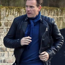 Trainspotting Ewan Mcgregor Black Leather Jacket