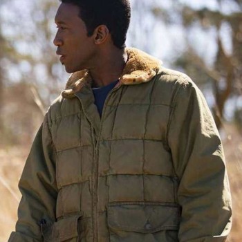 Mahershala Ali True Detective Jacket with Fur Collar
