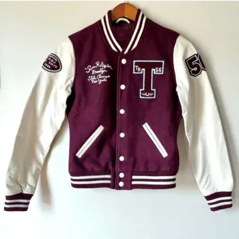 True Religion Mens Varsity Letterman Jacket