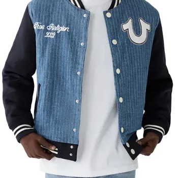True Religion Varsity Denim Jacket