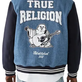 True Religion Varsity Denim Jacket