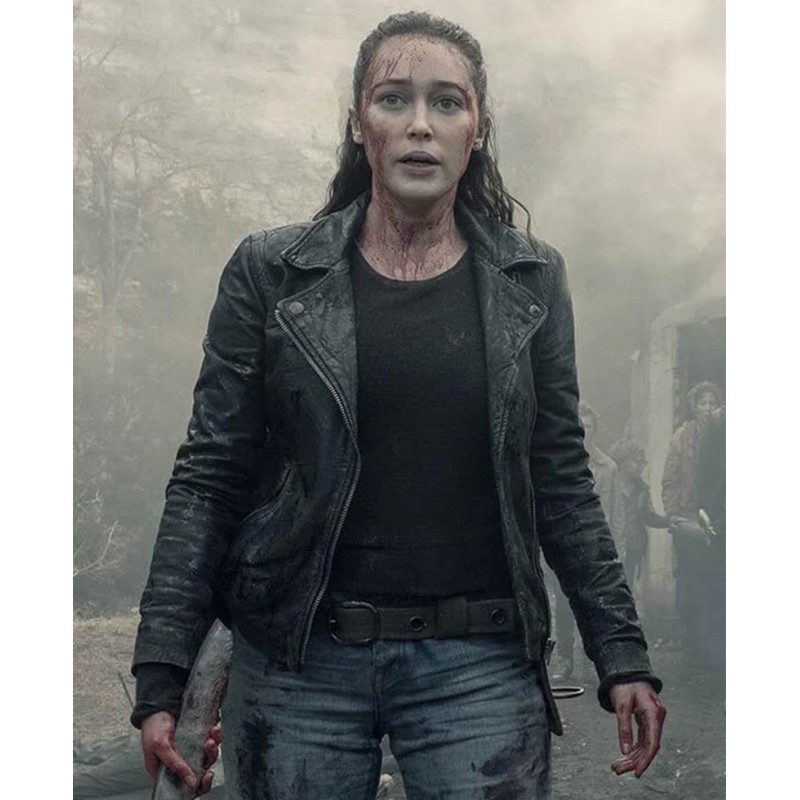 Alycia Debnam Carey Fear the Walking Dead Biker Leather Jacket Alycia Debnam Carey Fear the Walking Dead Biker Leather Jacket