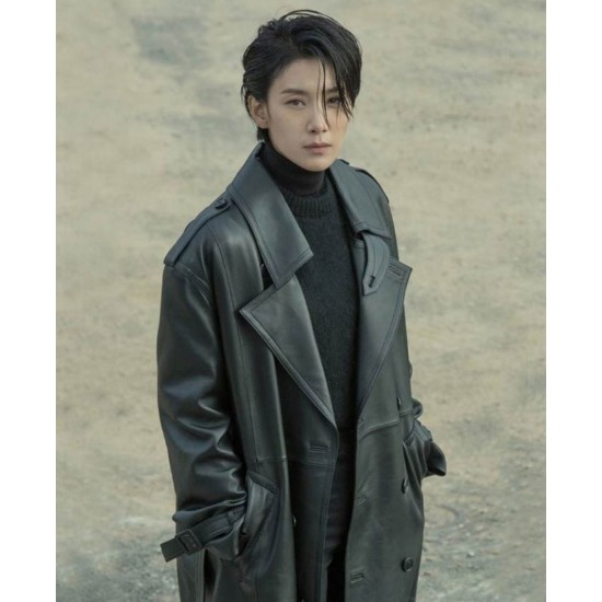 Nobody Knows Seo Hyeong Kim Black Leather Coat