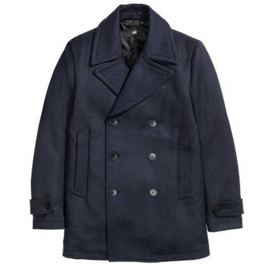 On The Twelfth Day of Christmas Robin Dunne Wool Peacoat