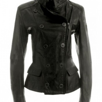 Twilight Saga Breaking Dawn Bella Swan Double Breasted Leather Jacket