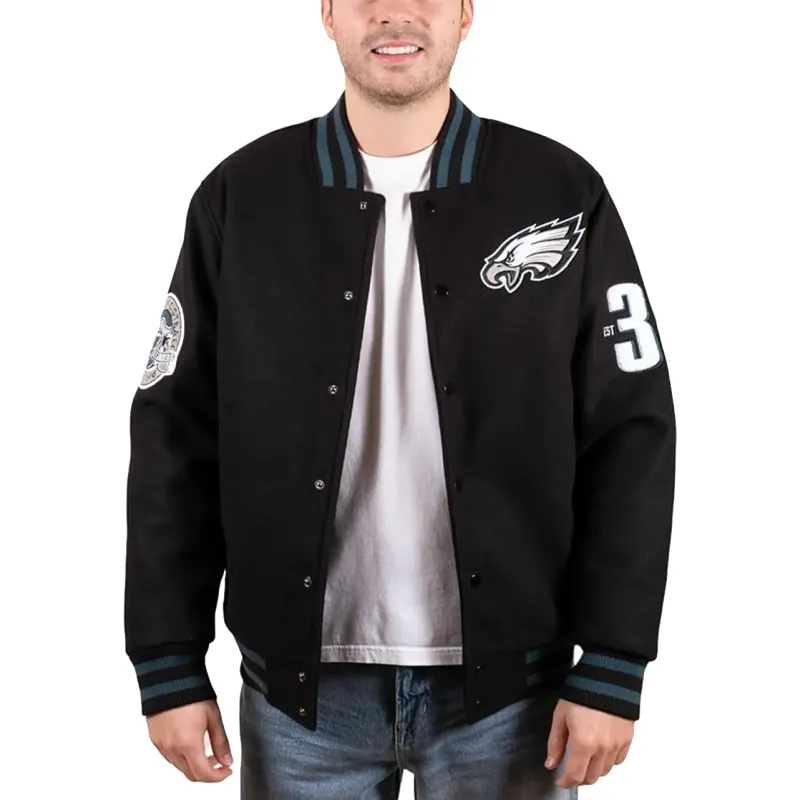 Ultra Game Eagles Varsity Jacket