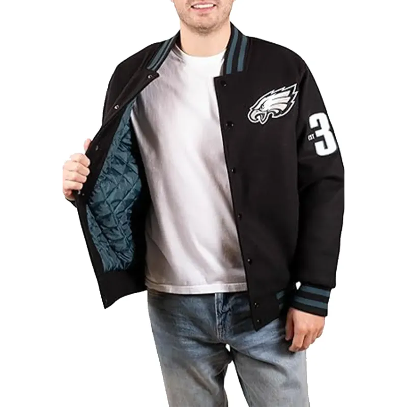 Ultra Game Eagles Varsity Jacket Ultra Game Eagles Varsity Jacket