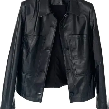 Upgraded Ana Black Leather Jacket