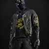 Cyborg Cyberpunk 2077 Black Leather Jacket Cyborg Cyberpunk 2077 Black Leather Jacket