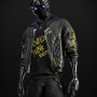 Cyborg Cyberpunk 2077 Black Leather Jacket
