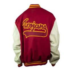 USC Trojans Cardinal Letterman Jacket
