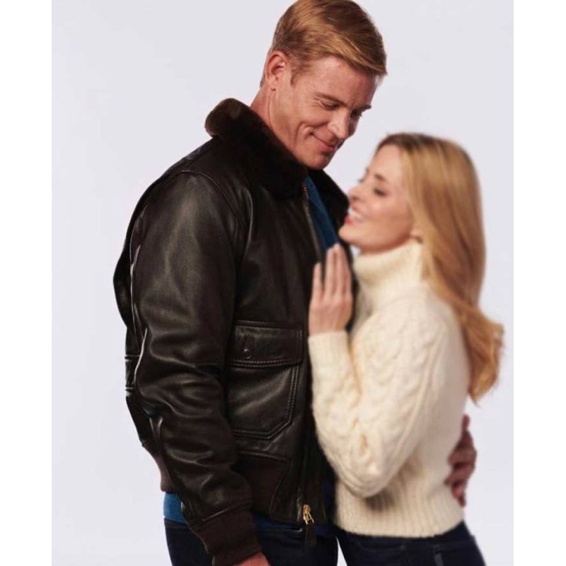 Trevor Donovan USS Christmas Bomber Leather Jacket Trevor Donovan USS Christmas Bomber Leather Jacket