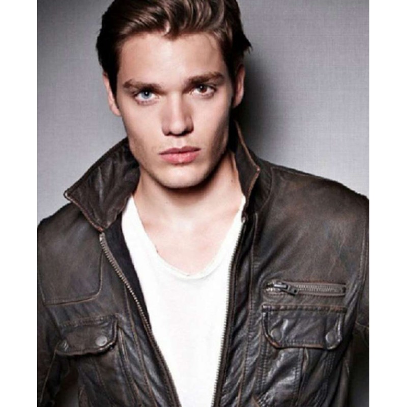 Vampire Academy Dominic Sherwood Brown Leather Jacket