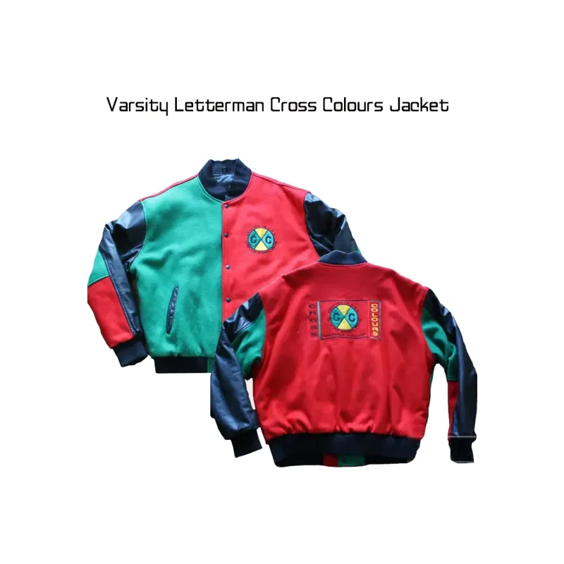 Cross Colours Letterman Jacket Cross Colours Letterman Jacket