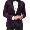 Men's Dark Purple Handley Velvet Tuxedo Men's Dark Purple Handley Velvet Tuxedo