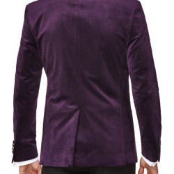 Men's Dark Purple Handley Velvet Tuxedo