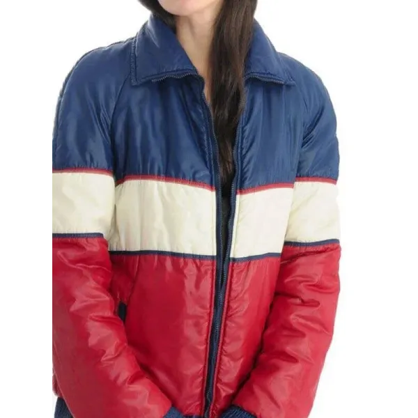 Vintage 70s Unisex Tricolor Puffer Jacket