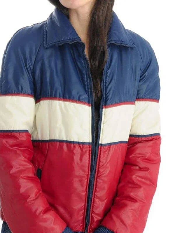 Vintage 70s Unisex Tricolor Puffer Jacket