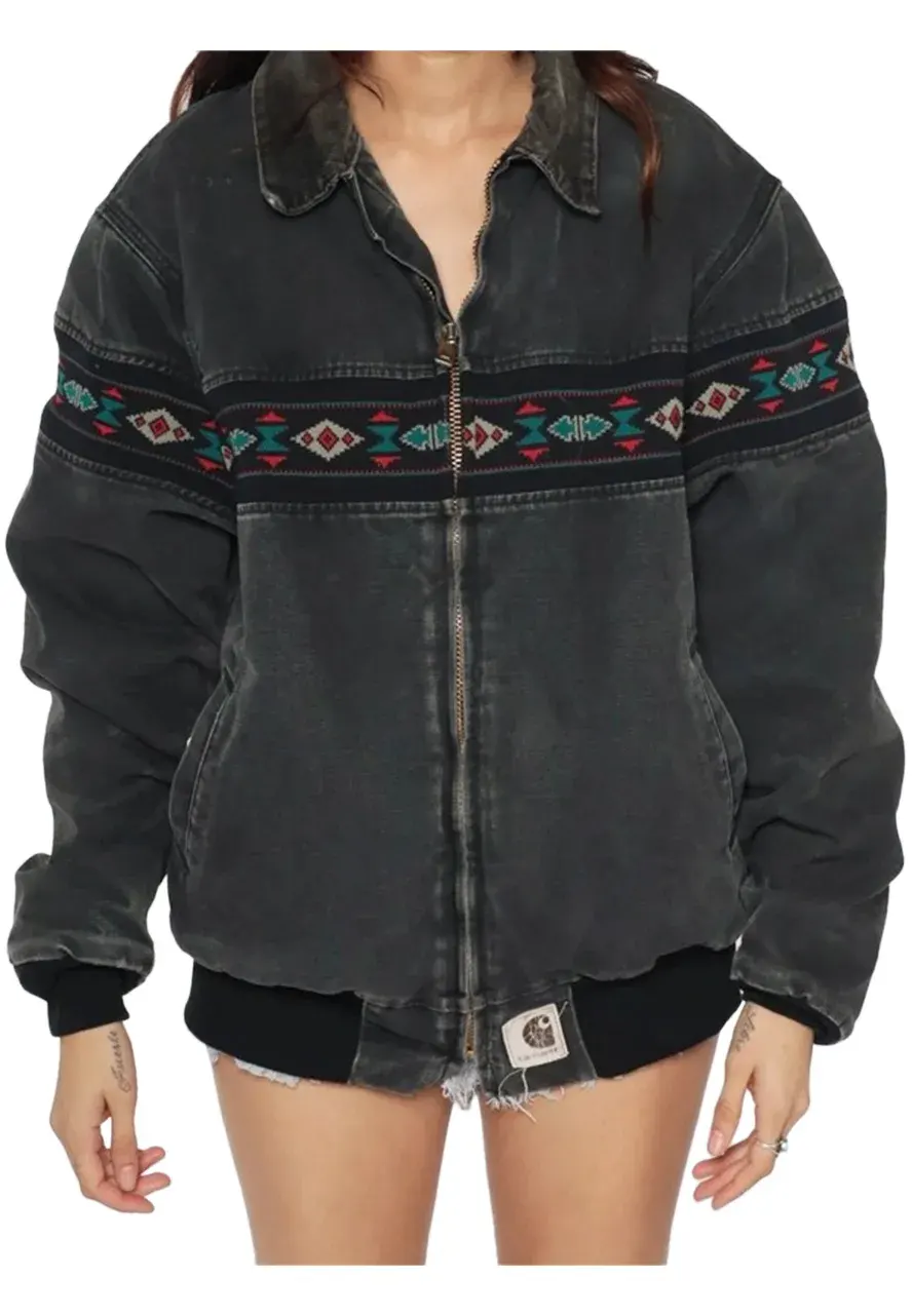 Vintage 90s Carhartt Aztec Jacket - Aztec Carhartt Jacket