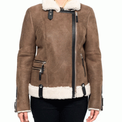 Virgin River Alexandra Breckenridge Suede Leather Jacket