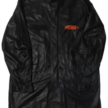 Vlone Friends Leather Coat