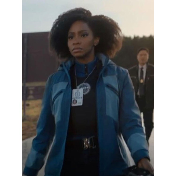 Teyonah Parris Wandavision Blue Jacket Teyonah Parris Wandavision Blue Jacket