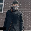 Watch Dogs Alone Grey and Black Leather Coat