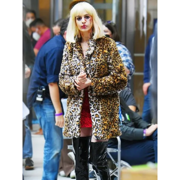 WeCrashed Anne Hathaway Leopard Coat WeCrashed Anne Hathaway Leopard Coat