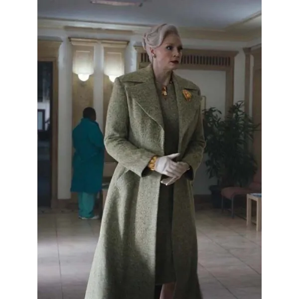 Wednesday 2022 Larissa Weems Green Coat Wednesday 2022 Larissa Weems Green Coat
