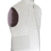 Justin Bieber Quilted White Leather Vest Justin Bieber Quilted White Leather Vest