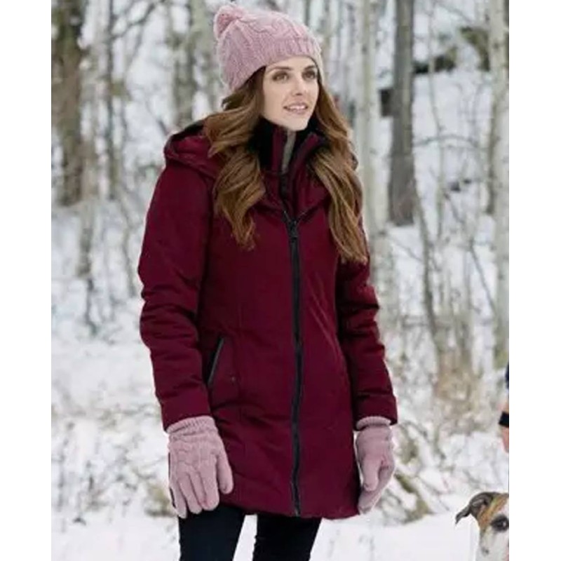 Jen Lilley Winter Love Story Hooded Coat Jen Lilley Winter Love Story Hooded Coat
