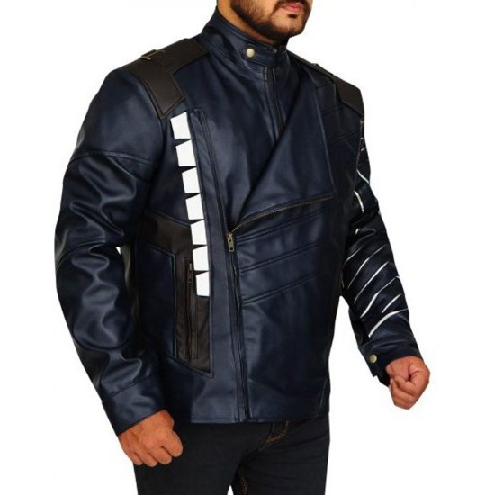 Avengers Infinity War Bucky Barnes Leather Jacket