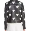 Women Maje Heart Motorcycle Leather Jacket Women Maje Heart Motorcycle Leather Jacket