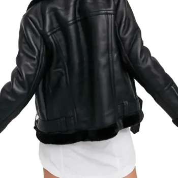 Women Zipper Aviator Jacket