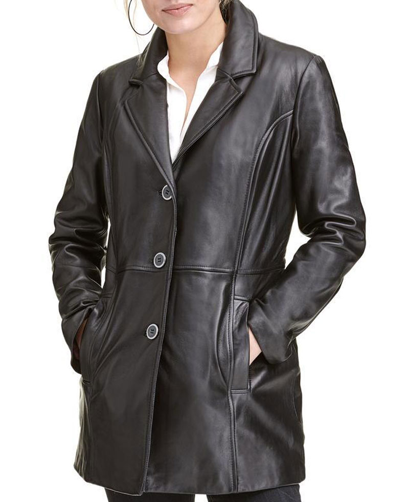 women's leather car coats