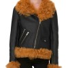 Women's Biker Asymmetrical Shearling Leather Jacket Women's Biker Asymmetrical Shearling Leather Jacket