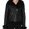 Women's Biker Asymmetrical Shearling Leather Jacket Women's Biker Asymmetrical Shearling Leather Jacket