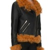 Women's Biker Asymmetrical Shearling Leather Jacket Women's Biker Asymmetrical Shearling Leather Jacket