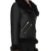 Women's Biker Asymmetrical Shearling Leather Jacket Women's Biker Asymmetrical Shearling Leather Jacket