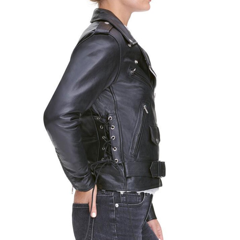 Womens Classic Style Biker Asymmetrical Jacket Womens Classic Style Biker Asymmetrical Jacket
