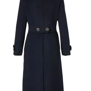 Women’s Double Face Elodie Military Navy Blue Coat