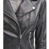 Women's FJ067 Motorcycle Asymmetrical Belted Black Leather Jacket Women's FJ067 Motorcycle Asymmetrical Belted Black Leather Jacket