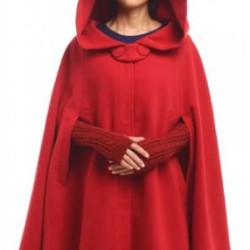 Womens Halloween Cloak Red Coat