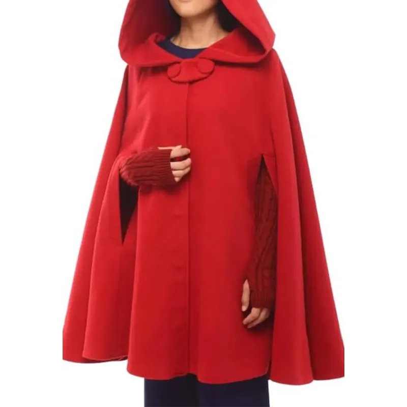 Womens Halloween Cloak Red Coat Womens Halloween Cloak Red Coat