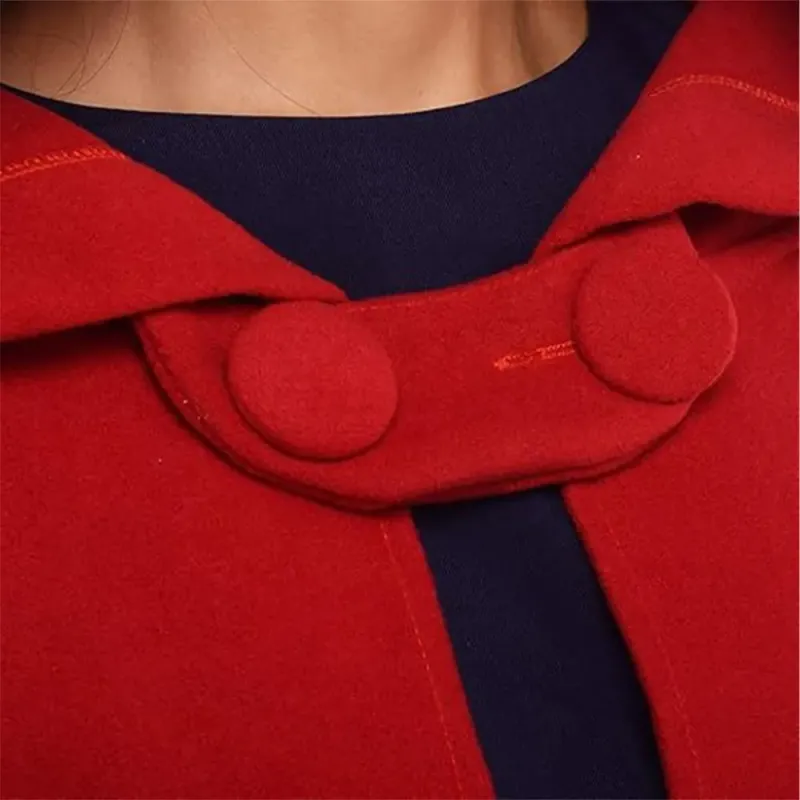 Womens Halloween Cloak Red Coat Womens Halloween Cloak Red Coat
