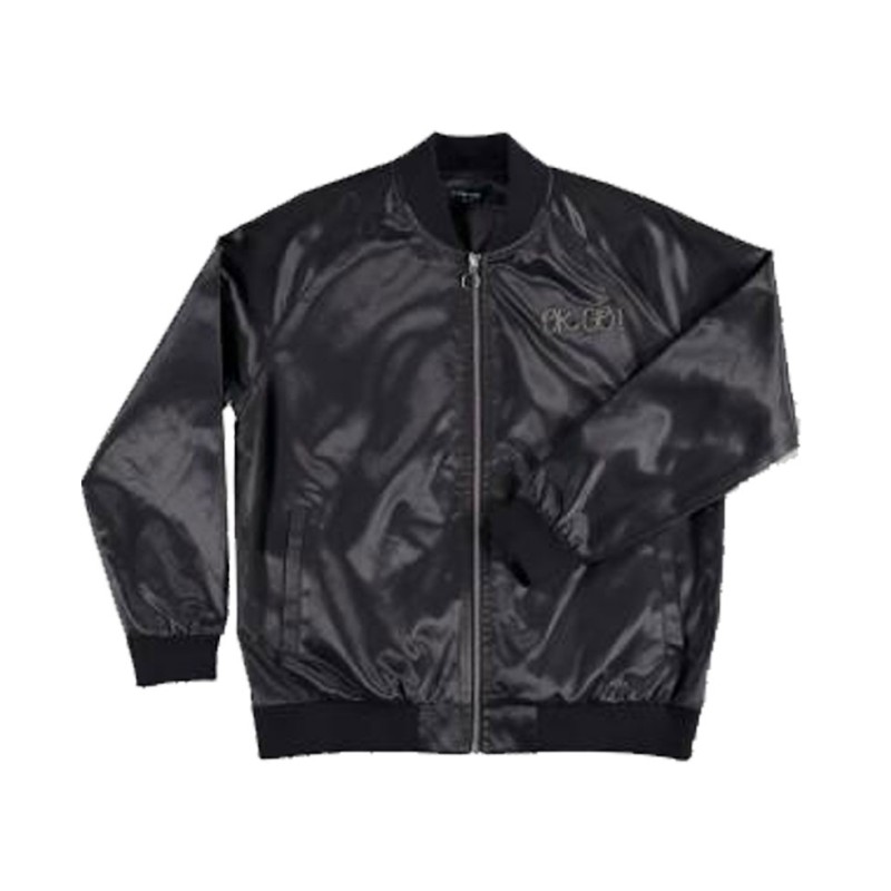 Women's OK Go Satin Black Jacket Women's OK Go Satin Black Jacket