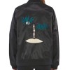 Women's OK Go Satin Black Jacket Women's OK Go Satin Black Jacket